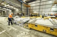 Előregyártott beton vasúti talpfa